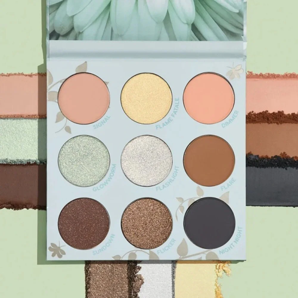 NIB ColourPop Glow Getter 9 Pan Eyeshadow Palette Neutral Bronze Blue